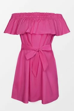 Best reviews of โ CUPSHE Marlene Pink Ruffle Off Shoulder Tie Waist ๐ Dress Clothing ๐ 8 CUPSHE Marlene Pink Ruffle Off Shoulder Tie Waist Dress Clothing