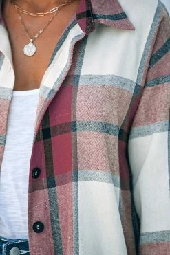 CUPSHE Ellis Plaid Button-Front Shirt