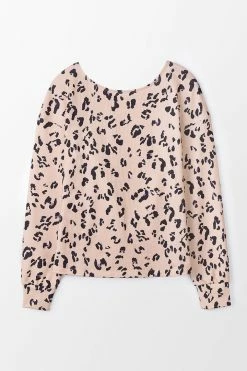 CUPSHE Urban Jungle Leopard Drop Shoulder Sweatshirt Clothing