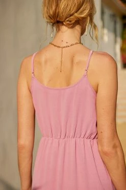 CUPSHE Corong Corong Sleeveless Lace Trims Thin Straps A-Shape Dress