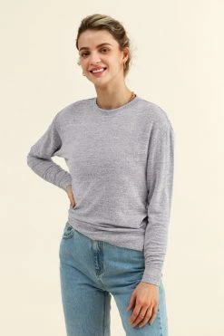 CUPSHE Delila Grey Pullover Sweater