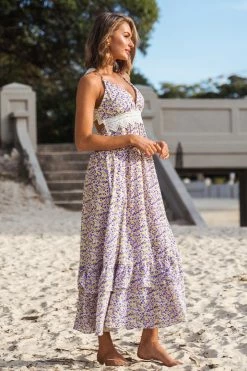 CUPSHE Clothing Myla Plunge Halter Neck Slip Dress