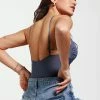 CUPSHE Gwendolyn Front Ruched Backless Bodysuit Clothing