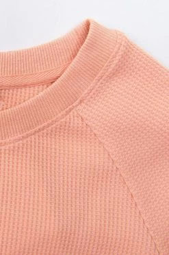 CUPSHE Limelight Knot Hem Raglan Sleeve Sweatshirt Clothing