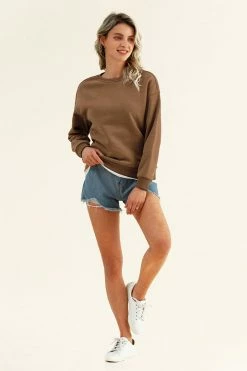 Buy ๐ฅฐ CUPSHE Last Dance Brown Crewneck Sweatshirt ๐ 8 CUPSHE Last Dance Brown Crewneck Sweatshirt