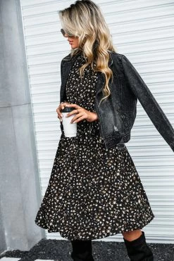 CUPSHE Clothing Northern Lights Speckled A-Line Midi Dress