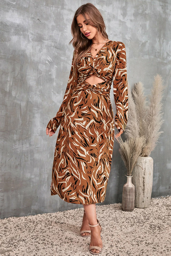 Promo ๐คฉ CUPSHE Addy Cutout Geometric Print A-Shape ๐ Dress Clothing ๐ 5 CUPSHE Addy Cutout Geometric Print A-Shape Dress Clothing