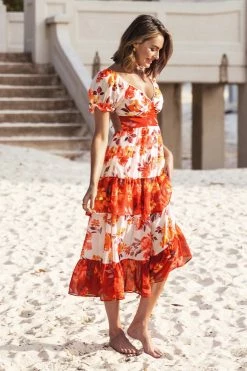 CUPSHE Lilac Dreams Bubble Sleeve Backless A-Shape Dress Clothing