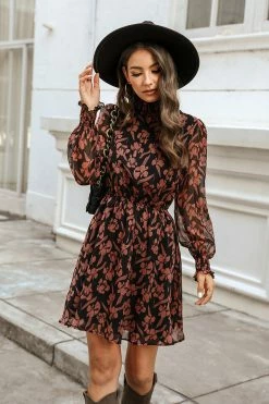 CUPSHE Clothing Chetana Floral Smocked Mini Dress