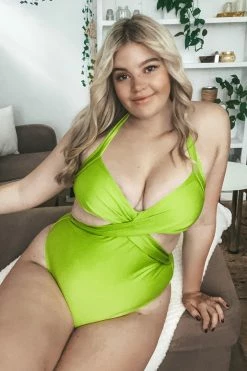Discount ๐ CUPSHE Palm Beach Twisted Back Hook Plus Size One Piece ๐ฉฑ Swimsuit โ๏ธ 13 CUPSHE Palm Beach Twisted Back Hook Plus Size One Piece Swimsuit