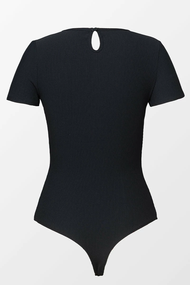 Flash Sale ๐ CUPSHE Angelica Black Round Neck Short Sleeve Cheeky Bodysuit Clothing โ 11 CUPSHE Angelica Black Round Neck Short Sleeve Cheeky Bodysuit Clothing