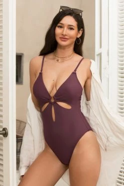 CUPSHE Arizona Road Trip O Ring Cutout One Piece Swimsuit