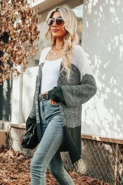 CUPSHE Clothing Sunny Daze Colorblock Open-Front Cardigan