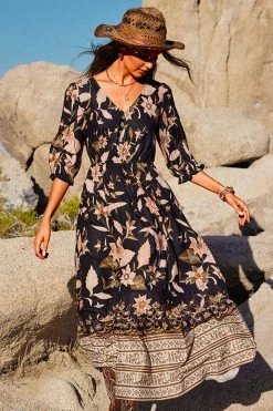 CUPSHE Clothing Wendy Bubble Sleeve Maxi A-shape Dress