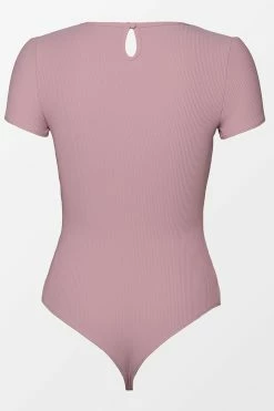 CUPSHE Angelica Round Neck Short Sleeve Cheeky Bodysuit