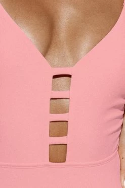 Budget ๐ CUPSHE Santorini Solid Strappy Pink One Piece ๐ฉฑ Swimsuit ๐ 7 CUPSHE Santorini Solid Strappy Pink One Piece Swimsuit