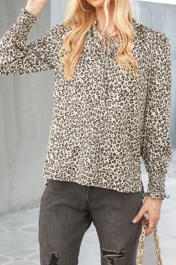 Top 10 โ๏ธ CUPSHE Nakia Leopard Print Tie Front Top ๐ 8 CUPSHE Nakia Leopard Print Tie Front Top