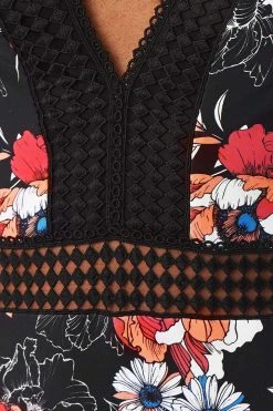 CUPSHE Marina Floral One Piece Swimsuit