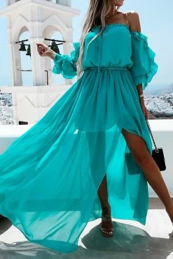 CUPSHE Leanna Ruching Off-Shoulder A-Shape Dress Dresses Best Sellers