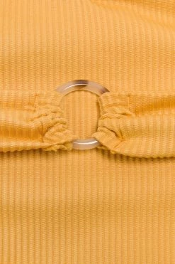 CUPSHE Lizbeth Rib O-ring Belted One Piece Swimsuit One Pieces