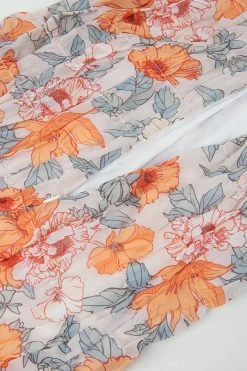 CUPSHE Kensley Halter-neck Floral A-Shape Dress