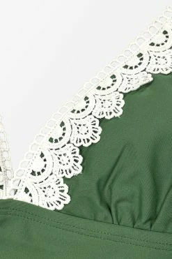 Brand new โจ CUPSHE Tempest Lace-Trim Shirred Monokini ๐ฉฑ Swimsuit One Pieces ๐ฏ 7 CUPSHE Tempest Lace-Trim Shirred Monokini Swimsuit One Pieces