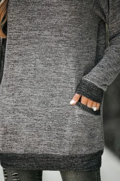 CUPSHE Clothing Dorothy Heathered Knit Pullover