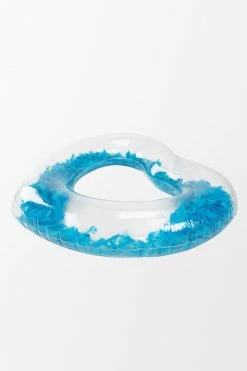 CUPSHE Beach Accessories Seafoam Heart Shape Swimming Ring With Feathers