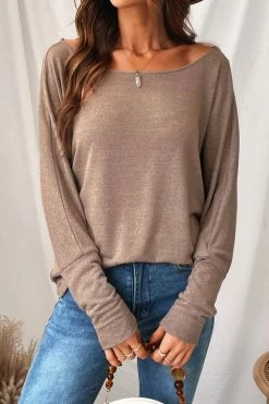 Flash Sale ๐ CUPSHE Sunset Heathered Off-the-Shoulder Long Sleeve Top Clothing ๐คฉ 9 CUPSHE Sunset Heathered Off-the-Shoulder Long Sleeve Top Clothing