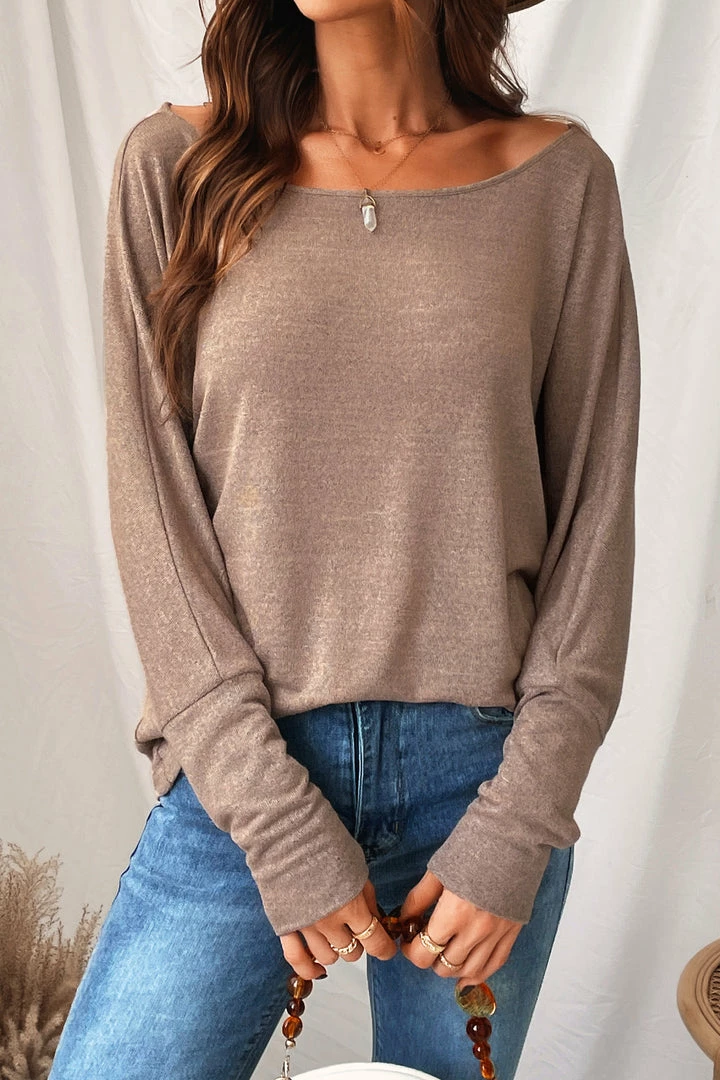 Flash Sale ๐ CUPSHE Sunset Heathered Off-the-Shoulder Long Sleeve Top Clothing ๐คฉ 5 CUPSHE Sunset Heathered Off-the-Shoulder Long Sleeve Top Clothing
