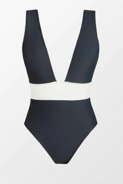 CUPSHE Saint Tropez Surplice Plunge One Piece Swimsuit