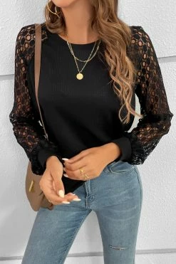 CUPSHE Dedicated To You Ribbed Cutout Raglan Sleeve Tops Clothing