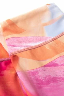 CUPSHE Retro Swirl Motion Blur Print Bike Shorts Clothing