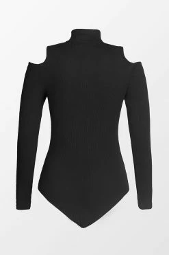CUPSHE Tamia Zip-up Cold Shoulder Long Sleeve Bodysuit Clothing