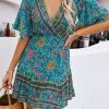 CUPSHE Gertie Elastic Waist V-Neck Boho A-Shape Dress