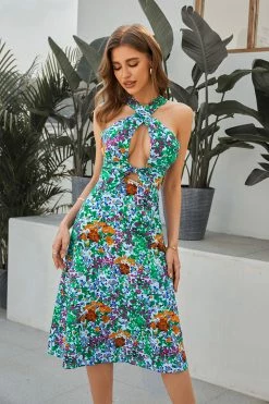 CUPSHE Dresses Best Sellers Crystal Bunny Tie V-neck Cut Out Dress