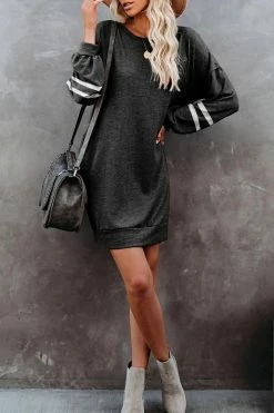 Best deal ๐ CUPSHE Jam Varsity-Striped Mini ๐ Dress ๐ฏ 10 CUPSHE Jam Varsity-Striped Mini Dress