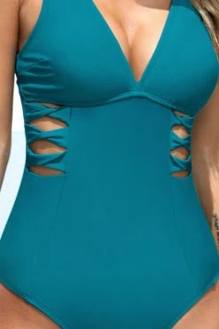 CUPSHE Tempest Paneling Cutout One Piece Swimsuit