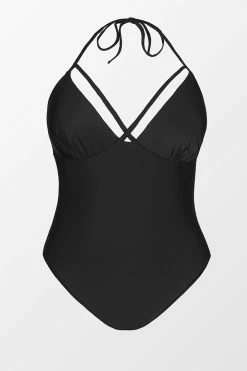 CUPSHE One Pieces Kacie Black Cut Out Black Plus Size One Piece Swimsuit
