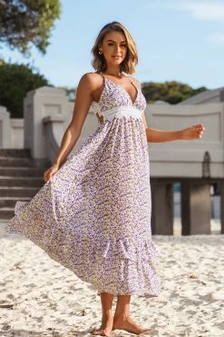 CUPSHE Clothing Myla Plunge Halter Neck Slip Dress