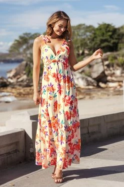 CUPSHE Lilac Dreams Plunge Tie Slip Dress Clothing