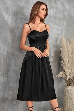 CUPSHE Leticia Thin Straps Ruching Slip Dress