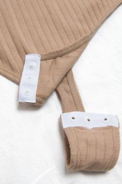 CUPSHE Genesis Brown High Neck Bodysuit Clothing