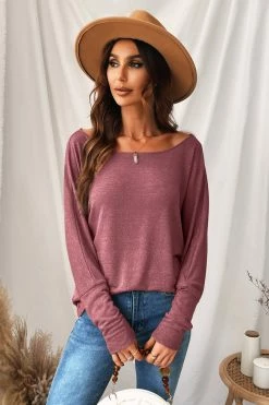 CUPSHE Clothing Sunset One-Shoulder Long Sleeve Top