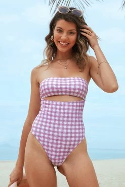 CUPSHE One Pieces Saint Tropez Removable Adjustable Straps One Piece Swimsuit