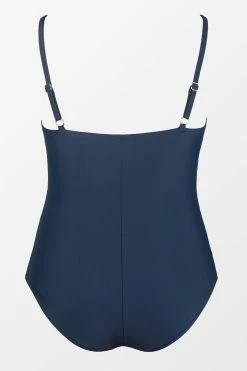 CUPSHE One Pieces Omniscient Solid Wrap Front Tummy Control Plus Size One Piece