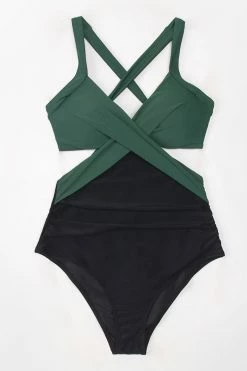 CUPSHE Carly Colorblock Tummy Control One Piece Swimsuit