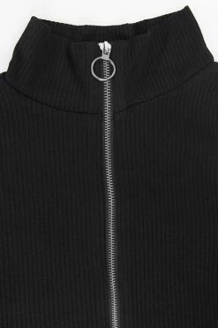 CUPSHE Tamia Zip-up Cold Shoulder Long Sleeve Bodysuit Clothing