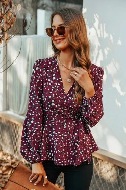 Brand new ๐ CUPSHE Gracie Leopard Print V-Neck Peplum Top โจ 10 CUPSHE Gracie Leopard Print V-Neck Peplum Top