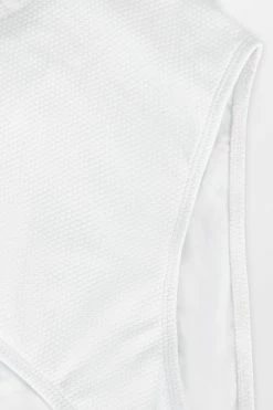 CUPSHE One Pieces 4th Of July Poolside Piqué Strappy Ladder Cut White One Piece Swimsuit